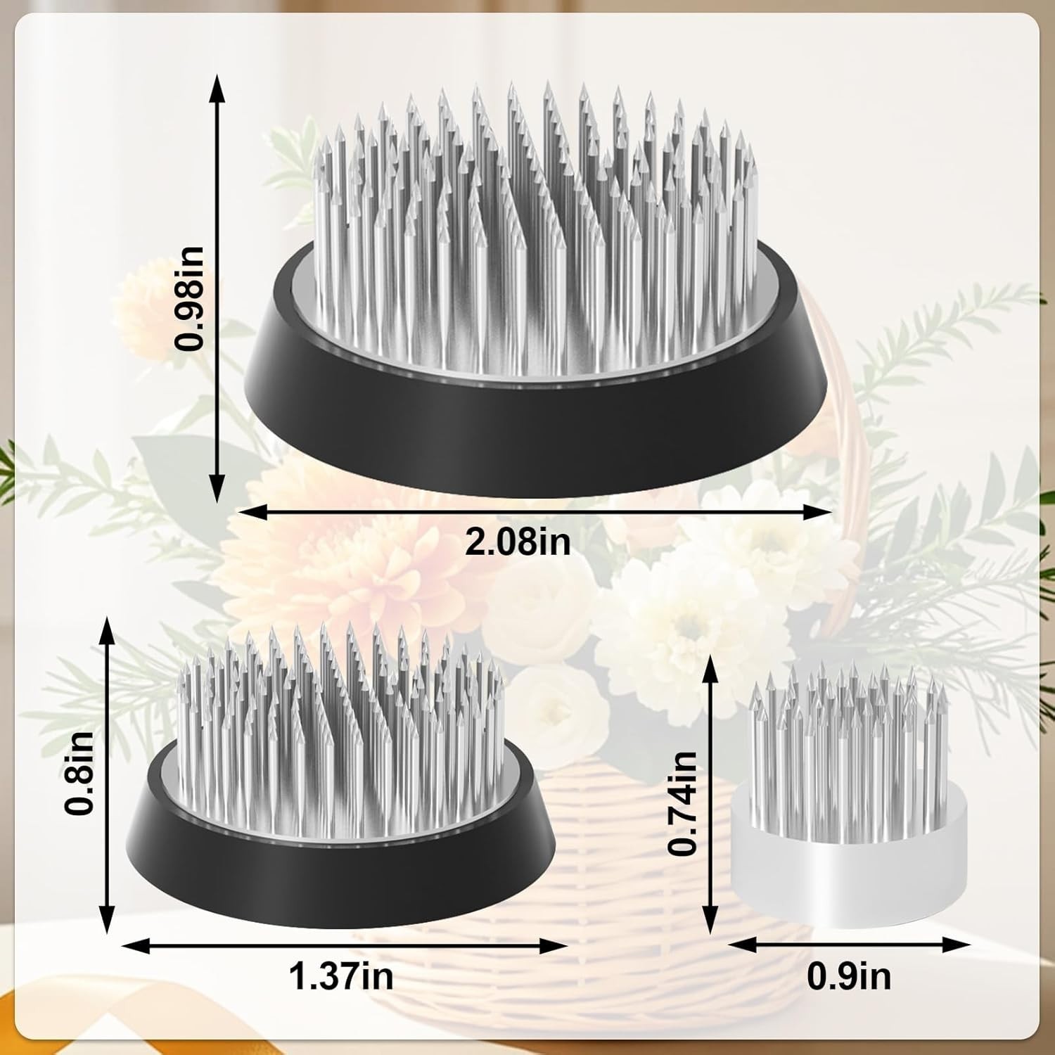Flower Frogs Arranging Supplies Ikebana Kenzan Pin Holder Plant Fixation Tools