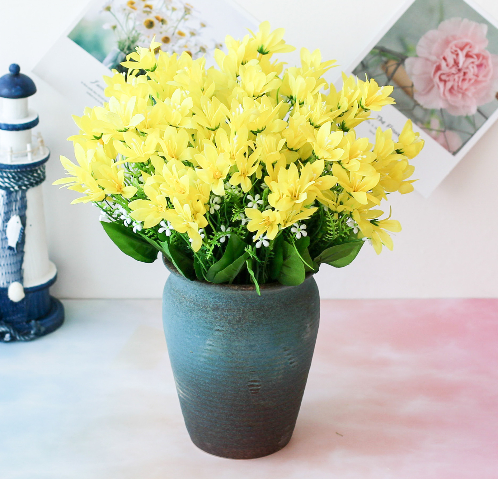 US Artificial Flowers Fake Plant Outdoor Floral Greenery Grass BUY 2 GET 2 FREE