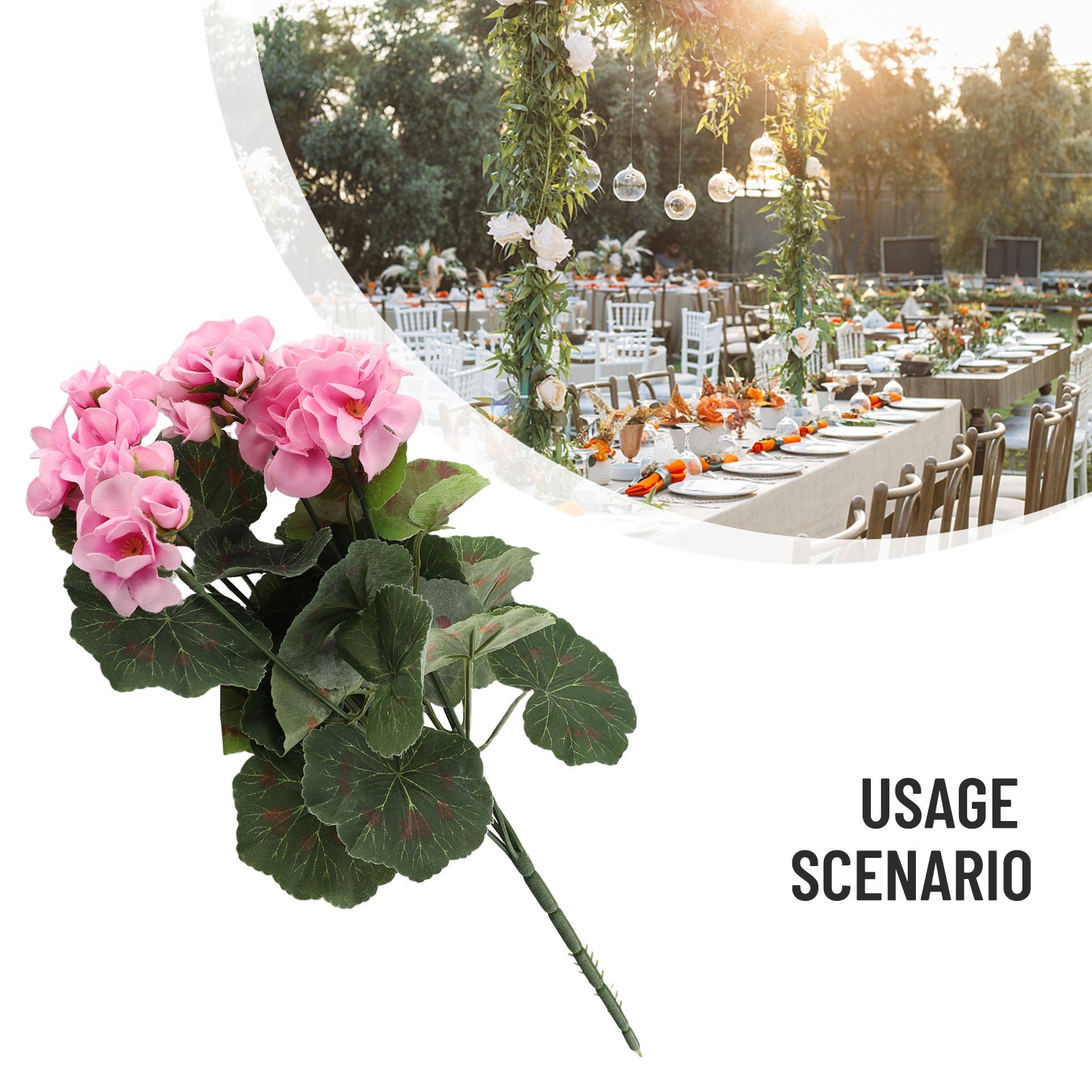 36cm Artificial Fake Flowers Bunch Bouquet Home Wedding Party Garden Decor