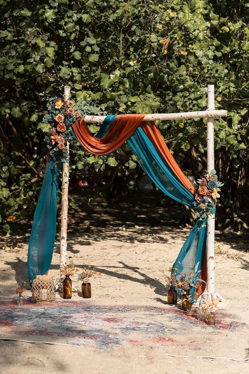 Guirnalda de flores artificiales para decoración floral de arco de boda US NUEVO