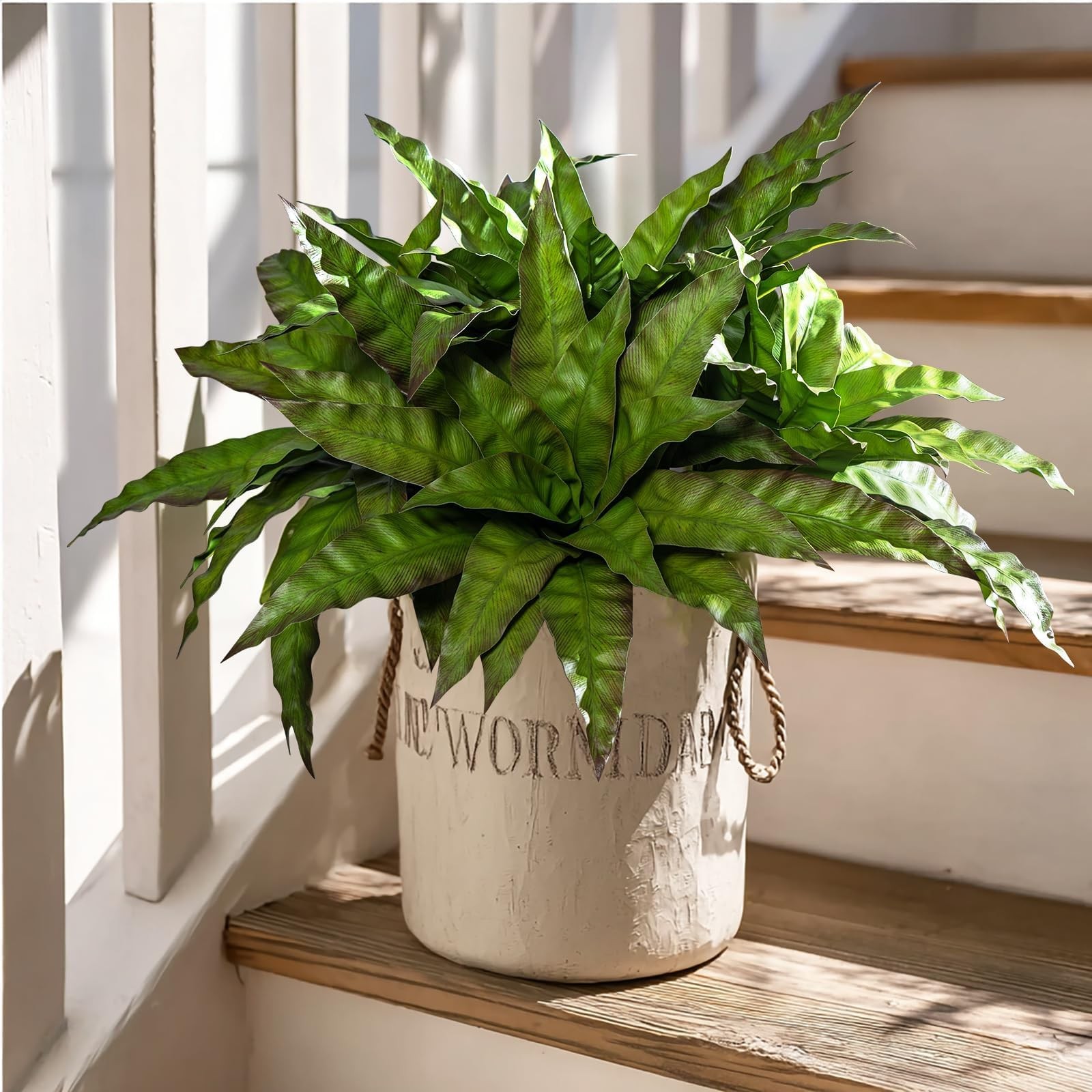 4 Pcs Artificial Greenery Stems Fake Bird Nest Fern Faux Branches Artificial …