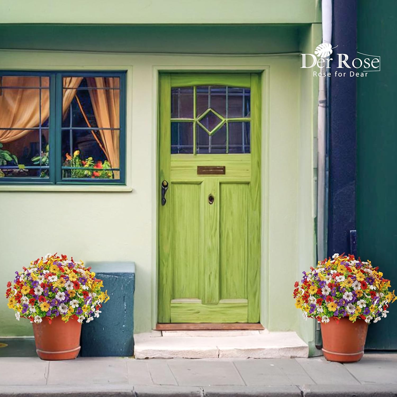 $12 Daisy Fake Flowers UV Resistant Outdoor Spring Decor