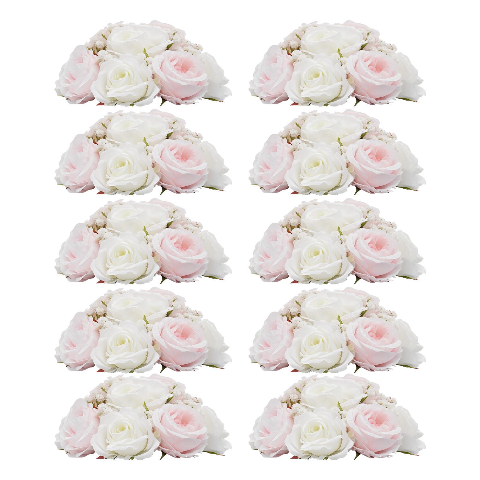 Wedding Flower Balls For Centerpieces 10Pcs Artificial Flower Ball Arrangement