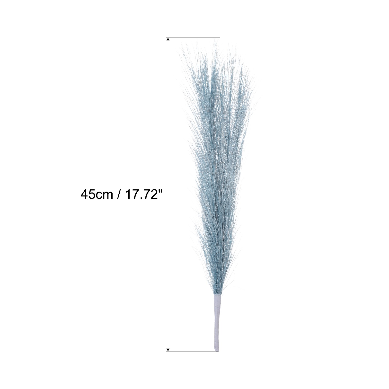 5Pcs Faux Pampas Grass 17.7″ Fake Pampas Grass for Wedding Decoration Light Blue