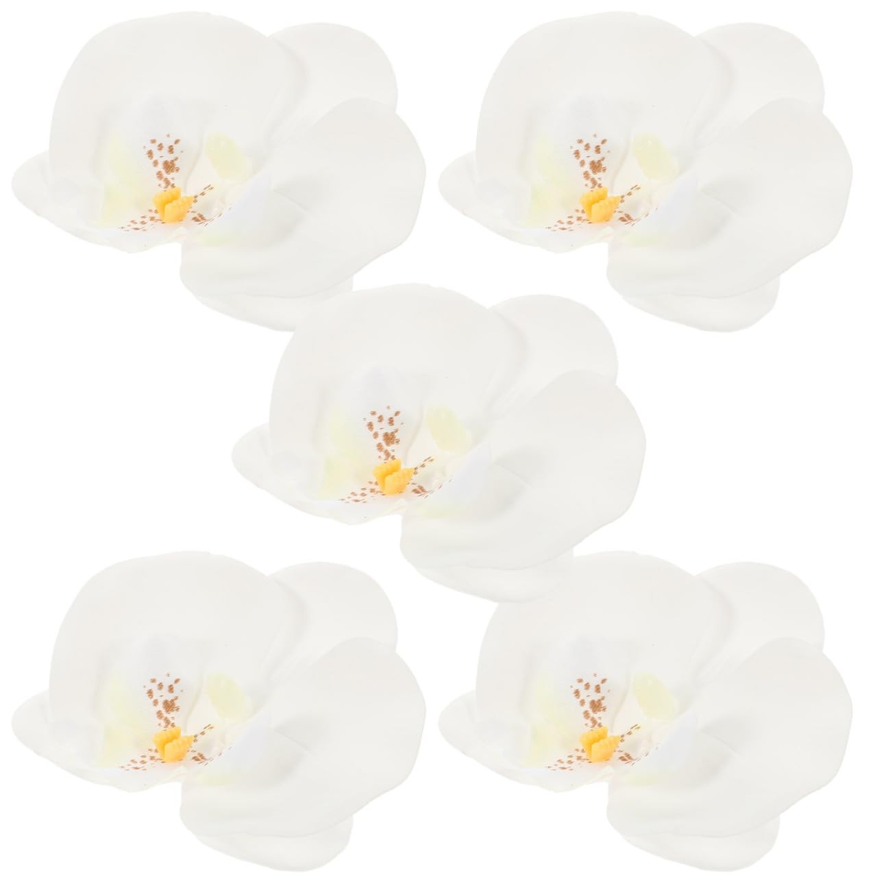 5PCS Hawaiian Flower Hair Clips,Fake Orchid Fabric Flower for Crafts Home Wed…