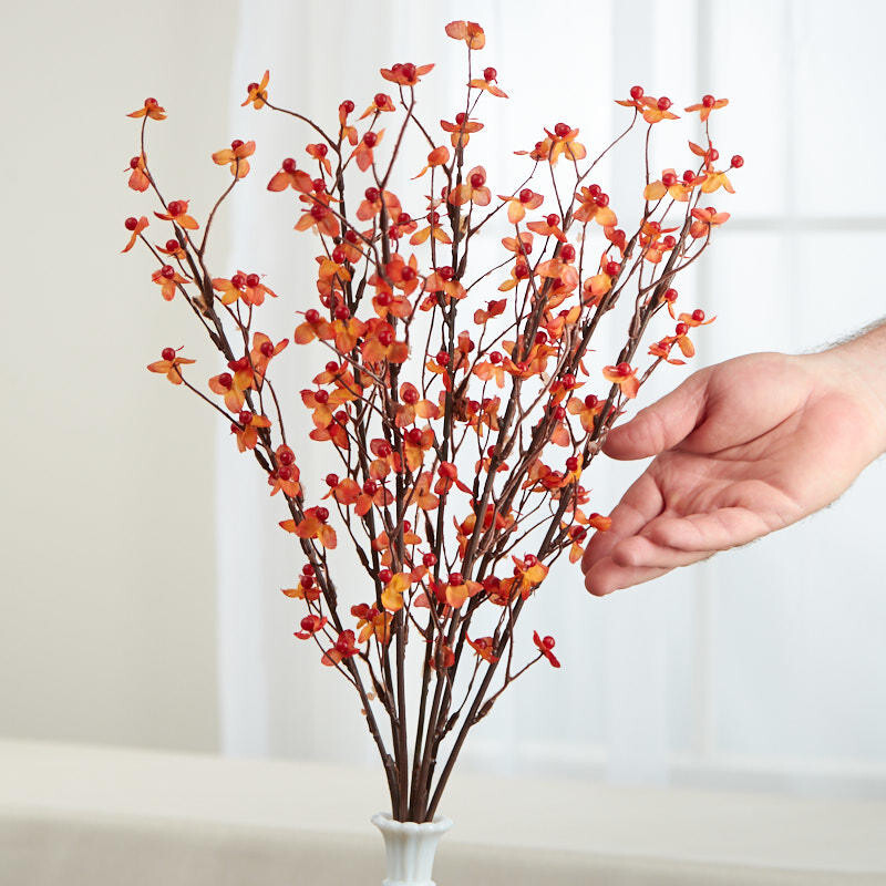 Factory Direct Craft Artificial Bittersweet Floral Bush