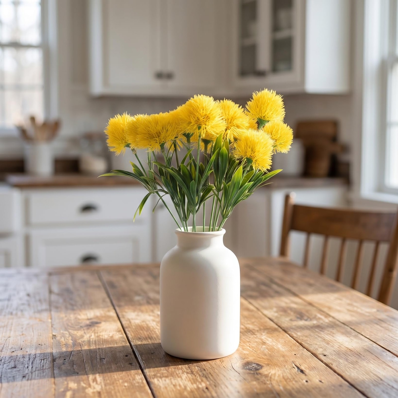 Artificial Dandelion Flowers 1.38 Inch Faux Dandelions Bouquet for Home Weddi…