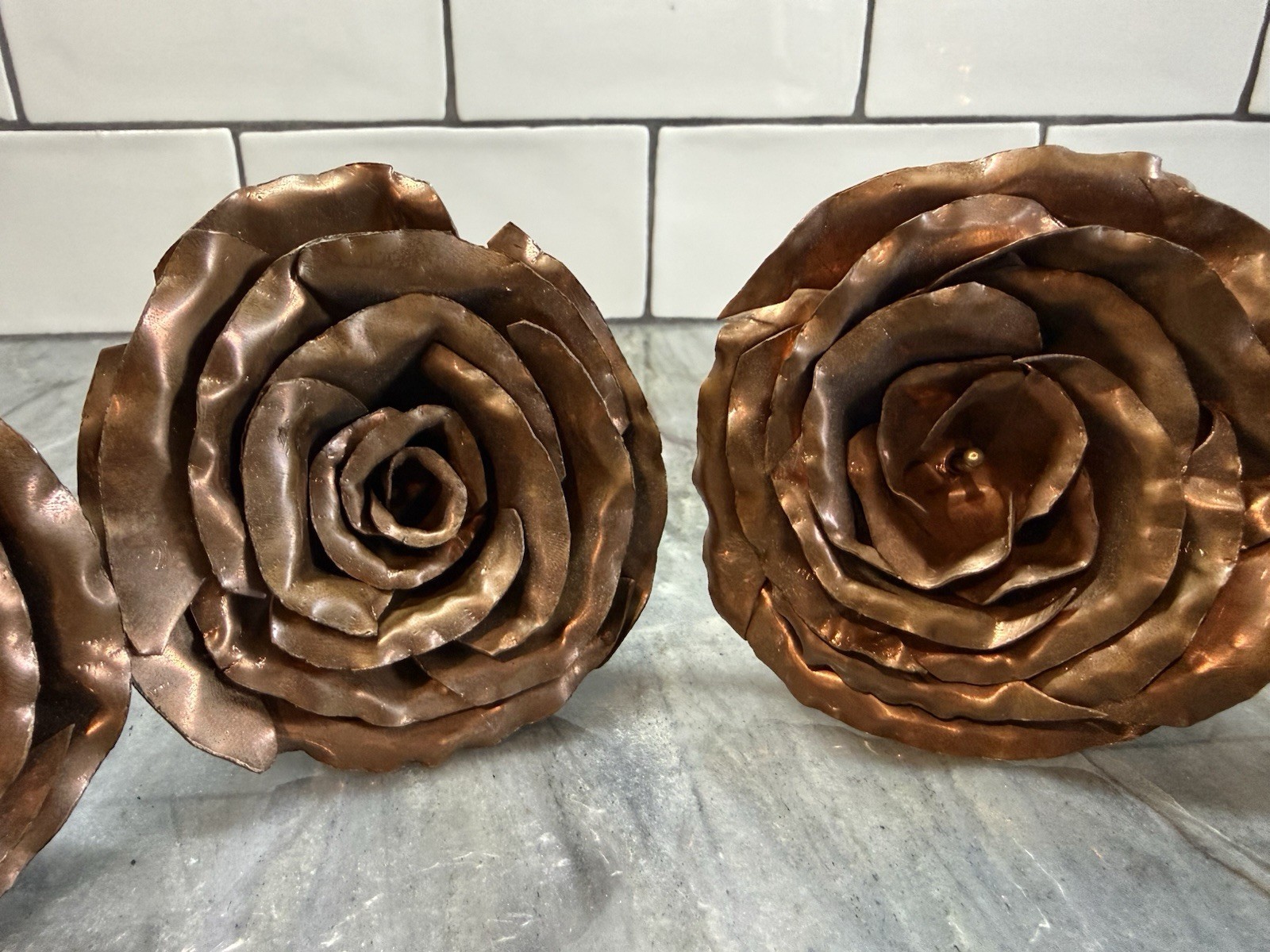 Roses Copper 1/2 Dozen Forever Roses On Stem In Container 🌹