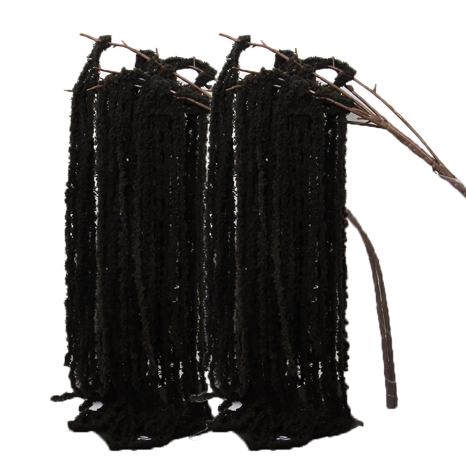 4pcs Artificial Yarn Amaranthus 22″ Faux Yarn Lover Tears Fake Hanging Black …