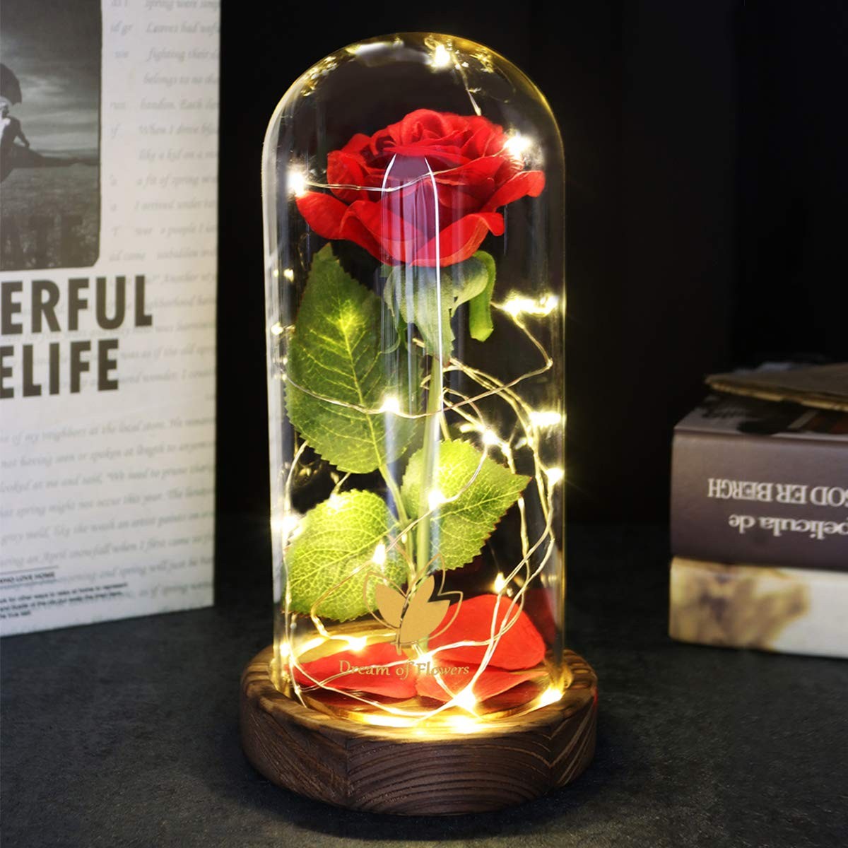 Beauty and the Beast Rose, Mothers Day Forever Preserved Flower Rose Gifts fo…