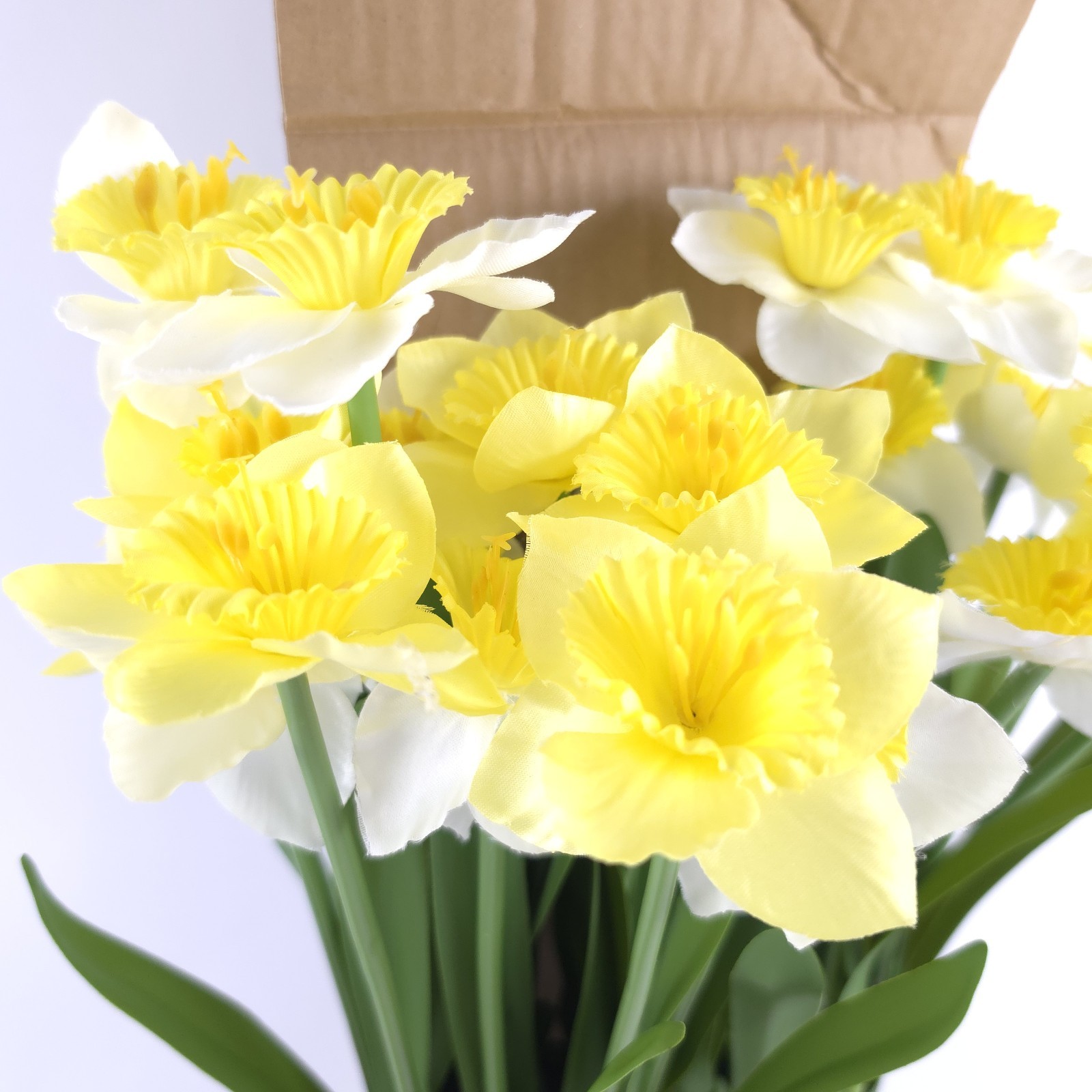 Set of 2 15″ Daffodil Bundles by Valerie Faux Yellow Flowers