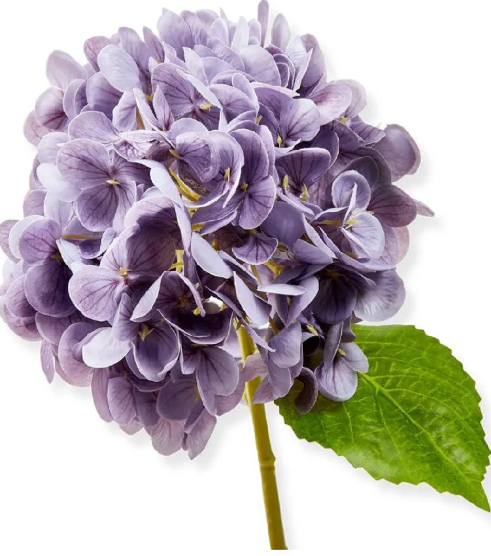 TAG Soft Touch Faux Hydrangea Stem, Purple (G21050)