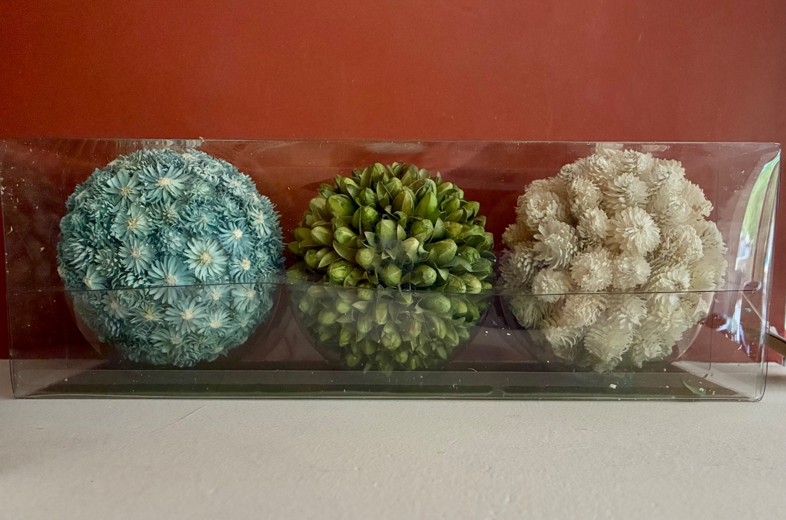 Preserved, Floral Topiary Balls – Brand New – Bring Nature Into Your Home