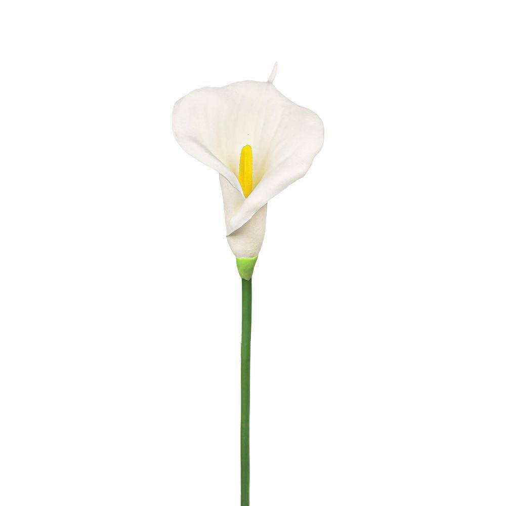 30 In. Cream White Artificial Calla Lily Flower Stem Spray (Set of 6)