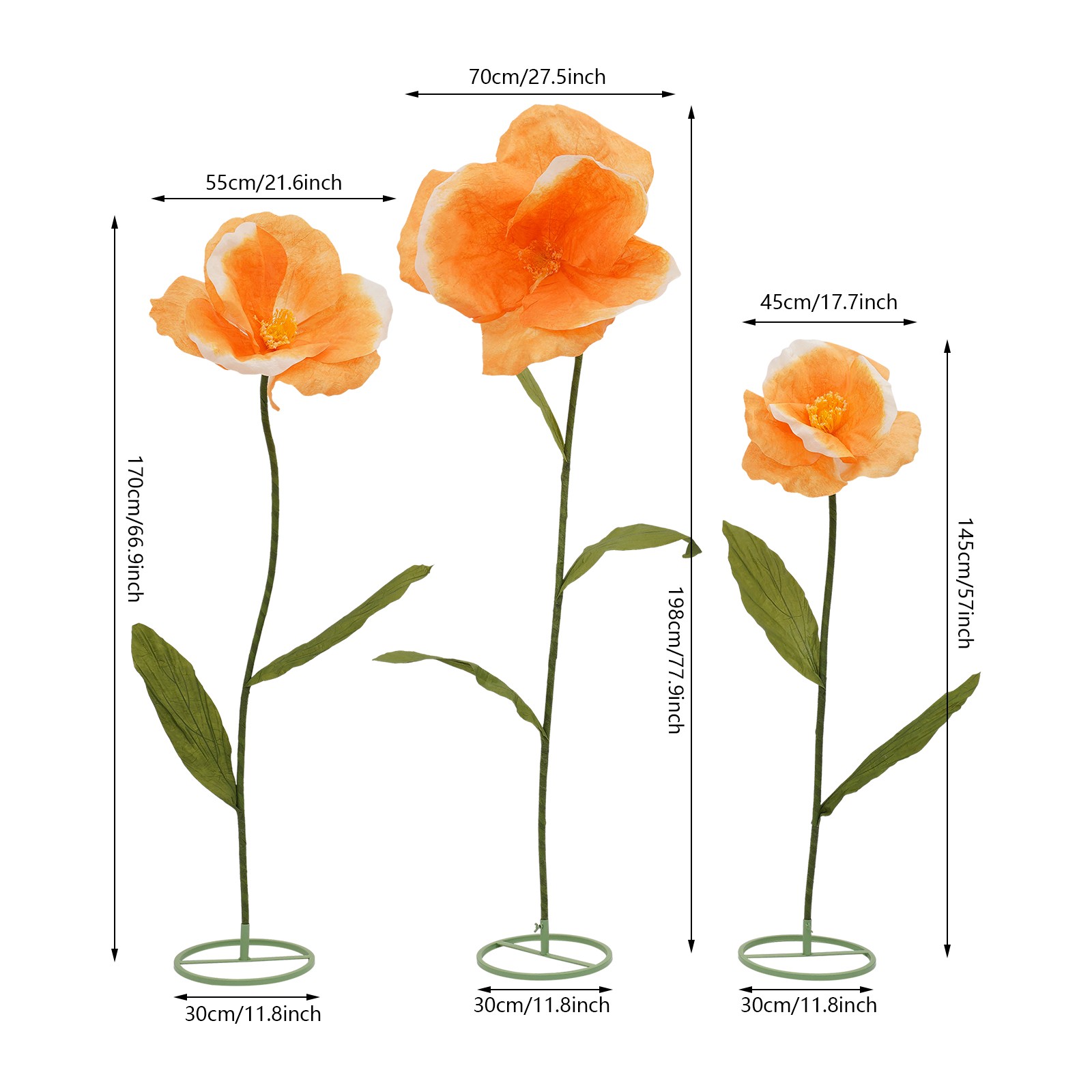 Large Artificial Flowers, Artificial Floral Decoration, DIY Floral Arrangements