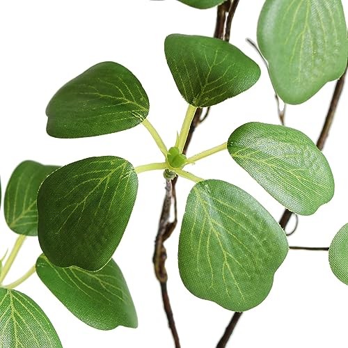 Artificial Eucalyptus Greenery Stems Fake Lotus Leaves Plants Green Leaves 3pcs
