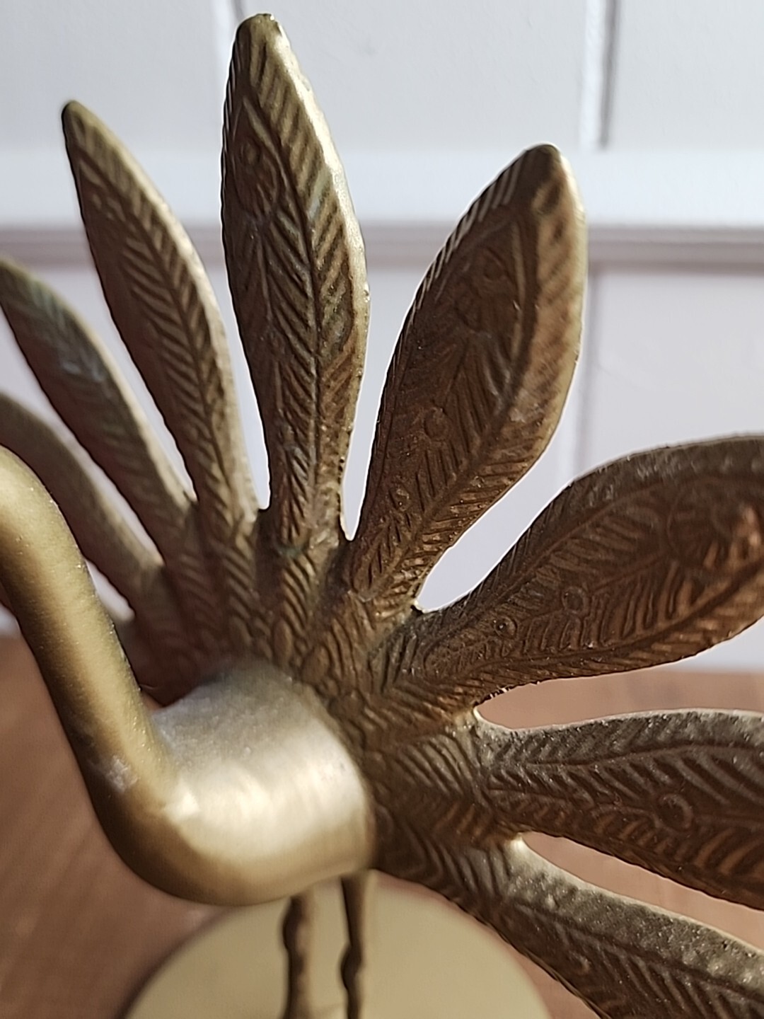 IKEA Markniva Decorative Brass Like Peacocks Figurine Gold