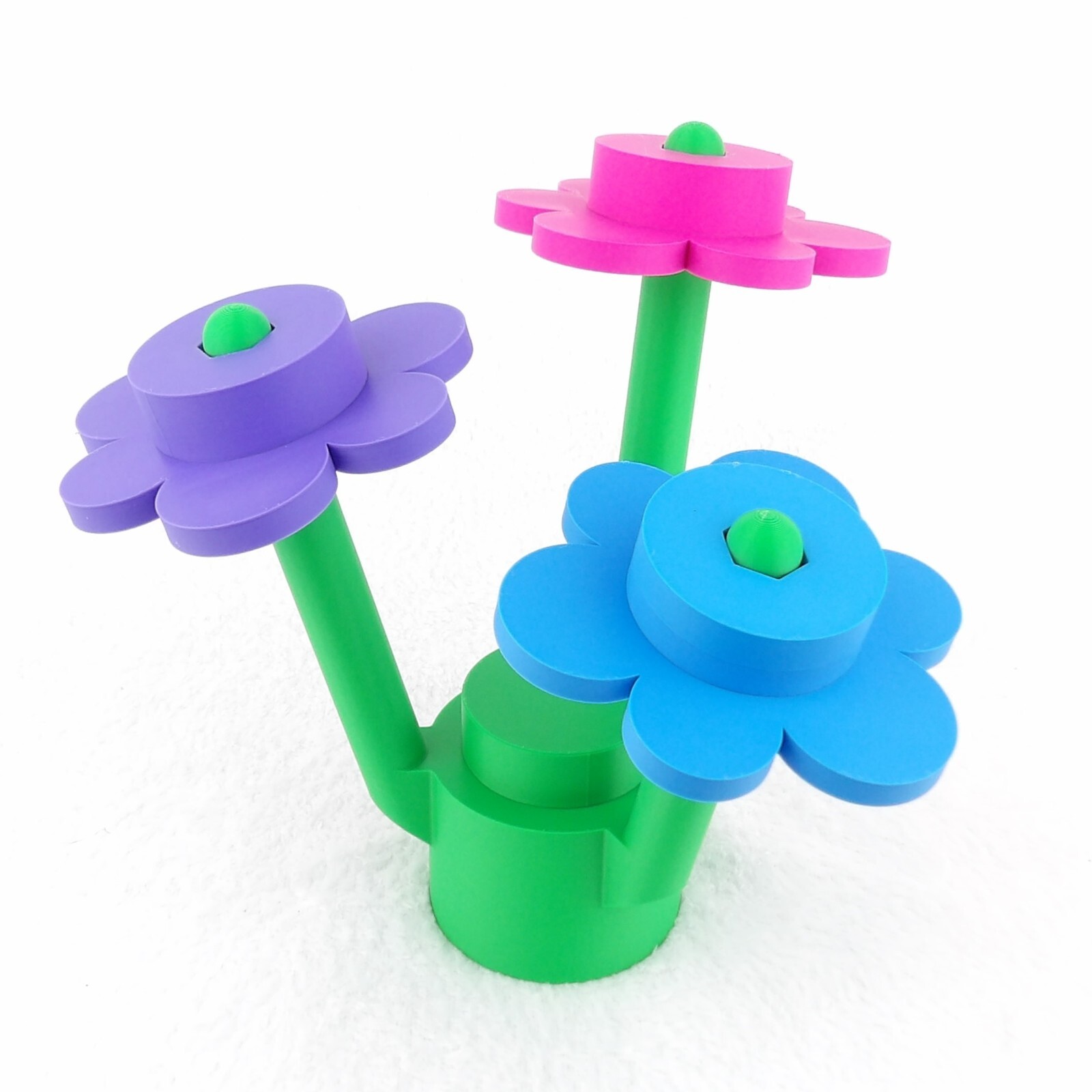 Big Brick Flower – 3D Printed – Life-Size Blocks – Custom color options