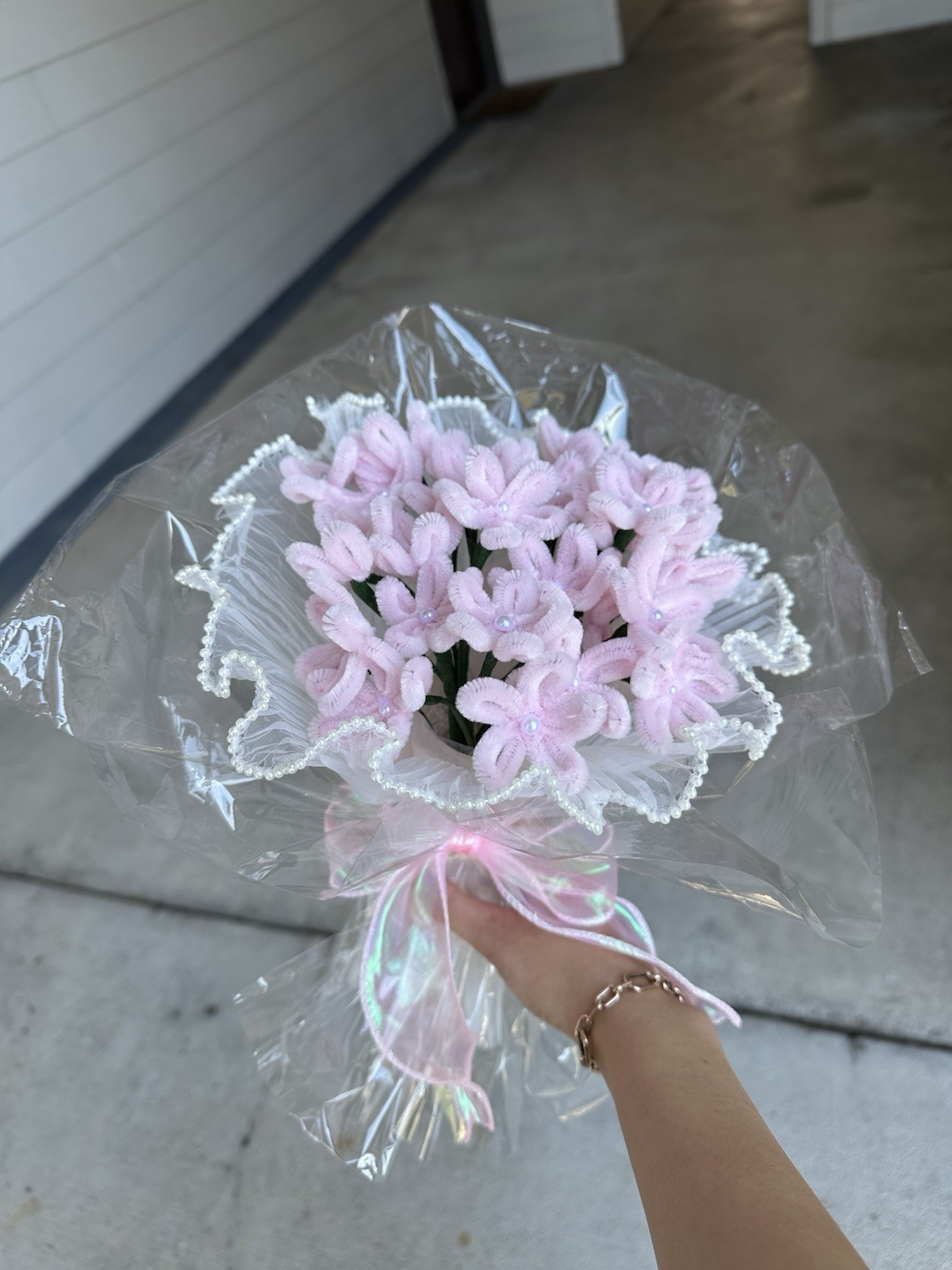 Baby Pink Velvet Flower #3