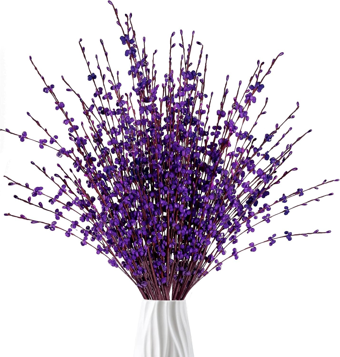 10 Pcs 29.5’’ Long Artificial Jasmine Flowers Tall Fake Flower Bouquet Faux J…