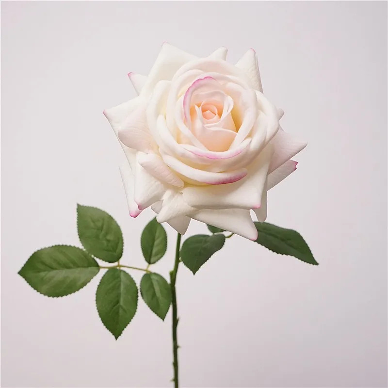 5Pc Moisturizing Real Touch Rose Flowers Artificial Mariage Decor Rose Bouquet W