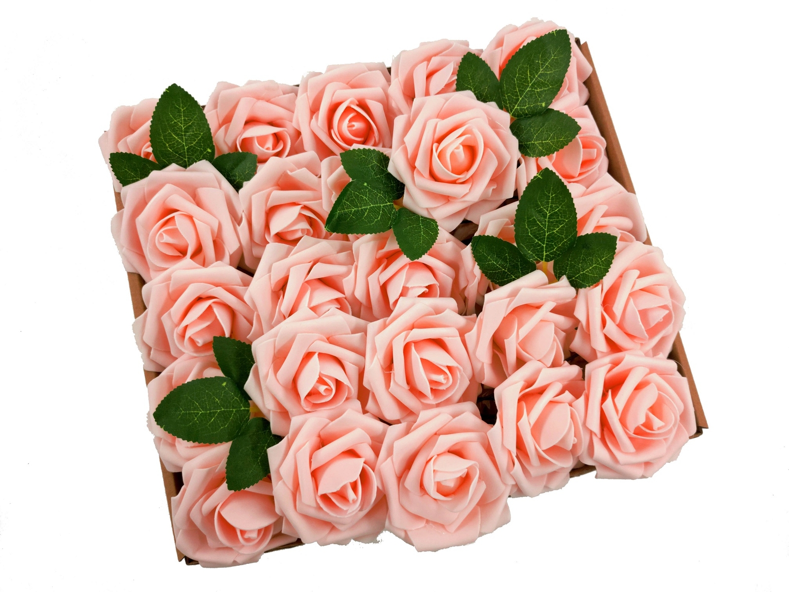25/50 Foam Rose Artificial Flowers – Bridal Bouquet for Wedding Party Decor