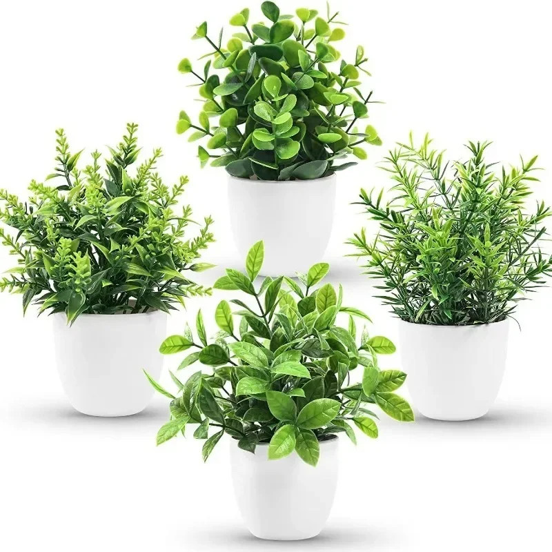 Artificial Bonsai Plant Small Potted Fake Green Decor Indoor Outdoor 17cm..