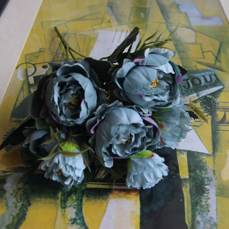 Artificial Peony Flower For Wedding Party Home Decor Fake Flowers Bridal Bouquet