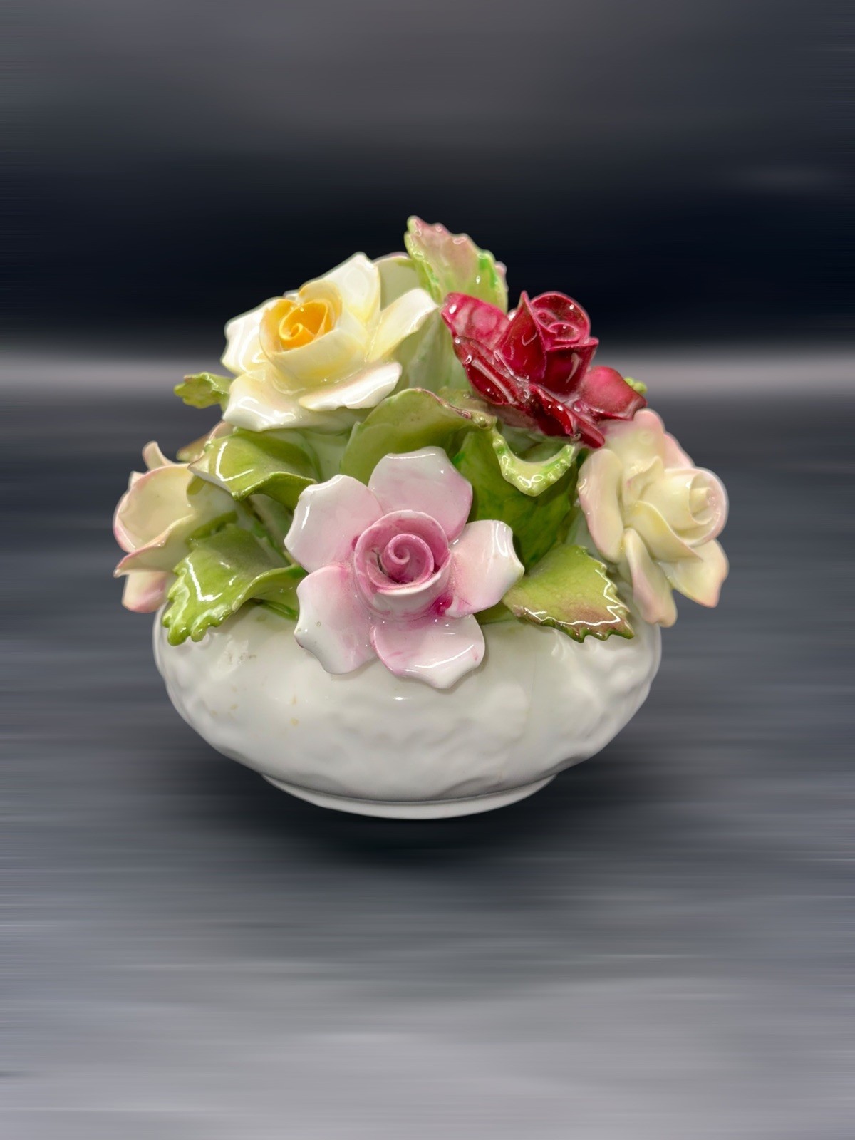Vintage AYNSLEY ENGLAND Bone China BOUQUET Hand Modeled Family of Flowers