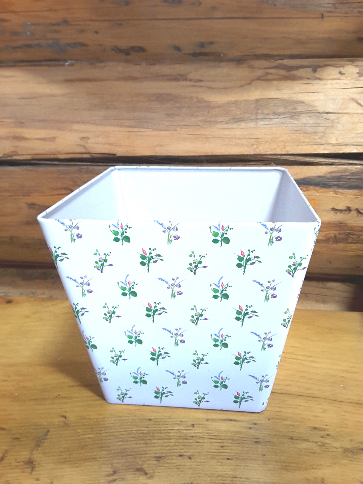 6. CRABTREE & EVELYN FLORAL GIFT/PLANTER Metal Containers~NEW~Great for DIY gift