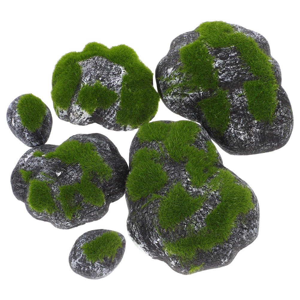 Accessories Moss Covered Rocks Artificial Stone Craft