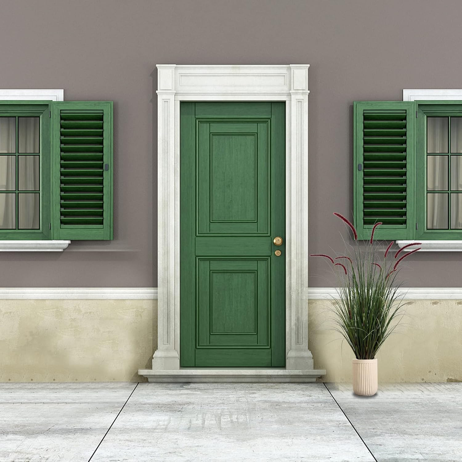 47″ Tall Faux Grass Plant in Pot – Elegant Indoor Home Decor