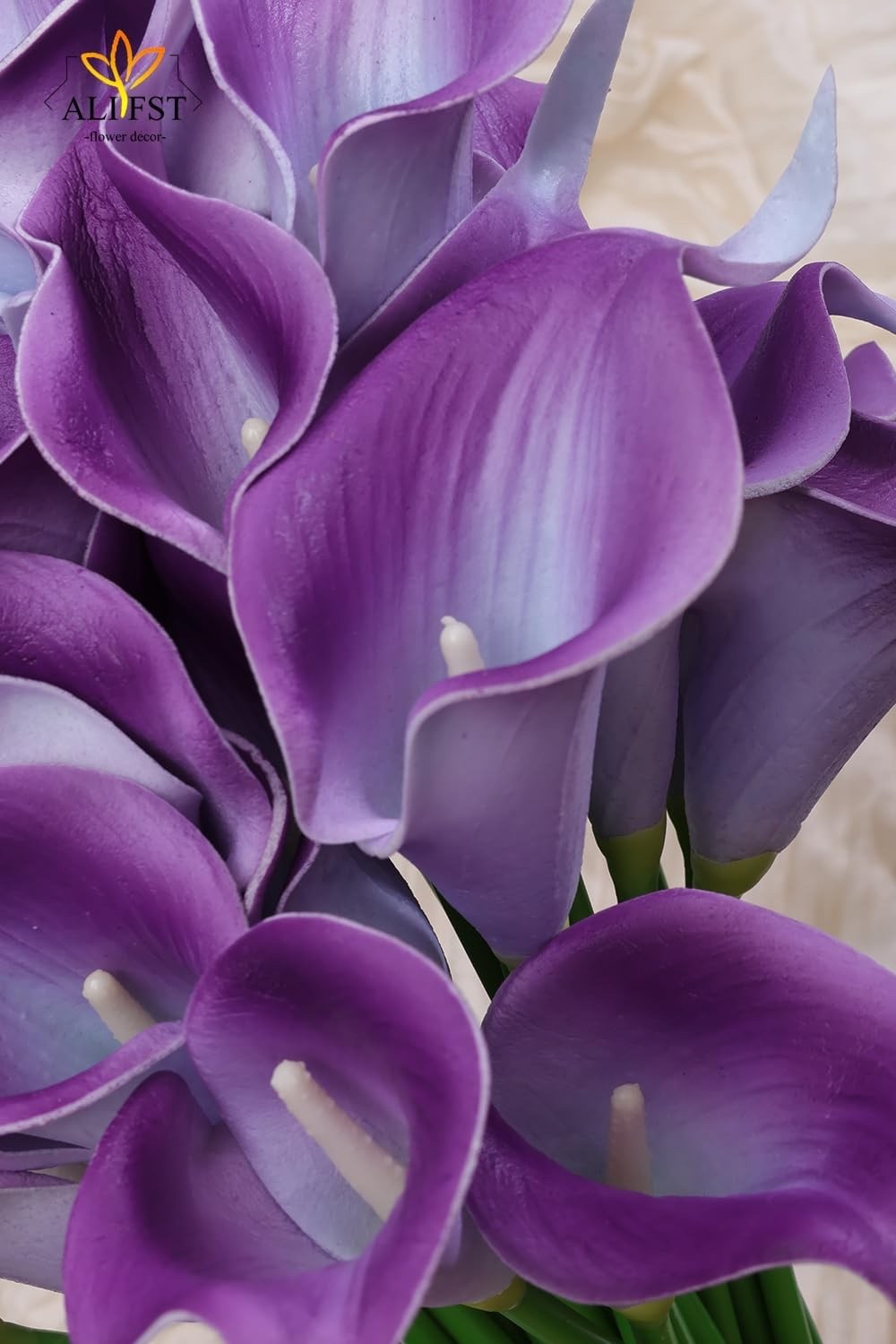 30 Pack Real Touch PU Latex Artificial Calla Lily Flowers