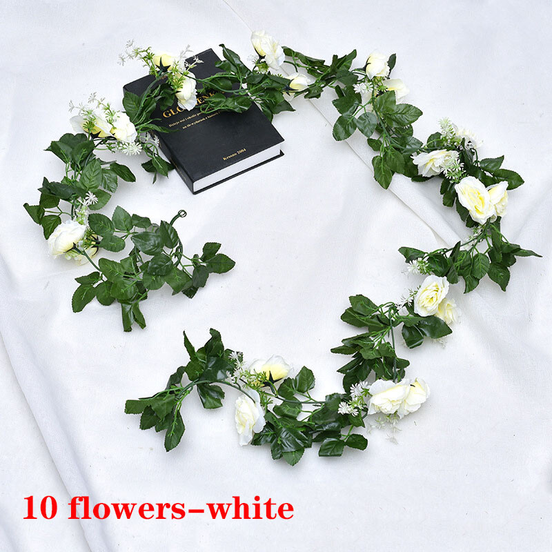 2 Pack Artificial Rose Vine Cherry Blossom Garland Flower Hanging Wedding Party