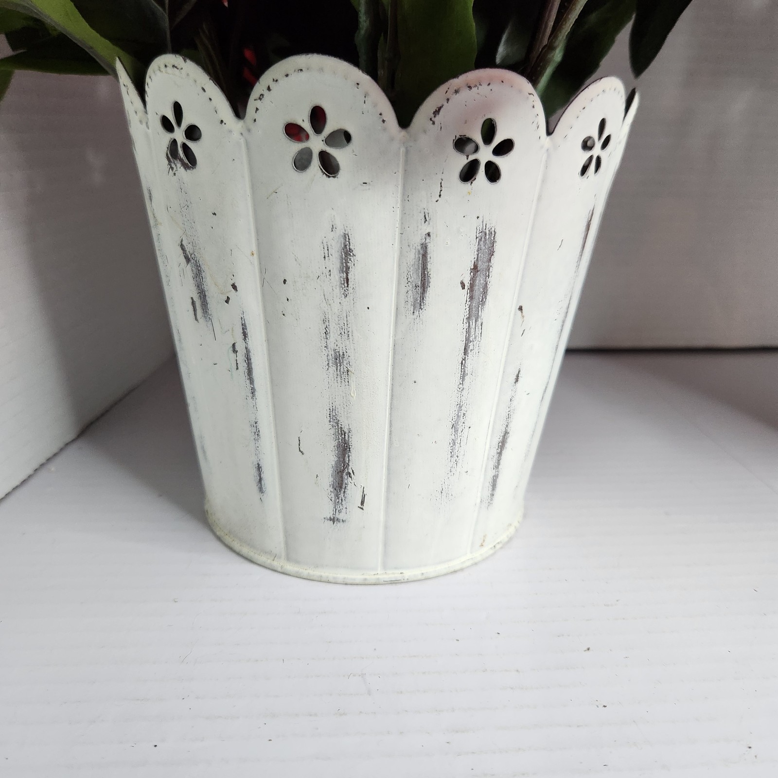 Better Homes & Gardens Artificial Pink Peony Flower Arrangement Metal Pot Set 2