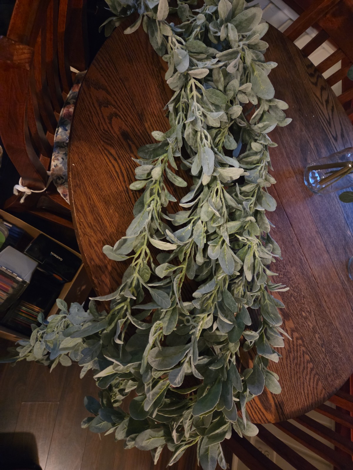Lambs Ear And Eucalyptus Bunches And 6 Lambs Ear Garland.