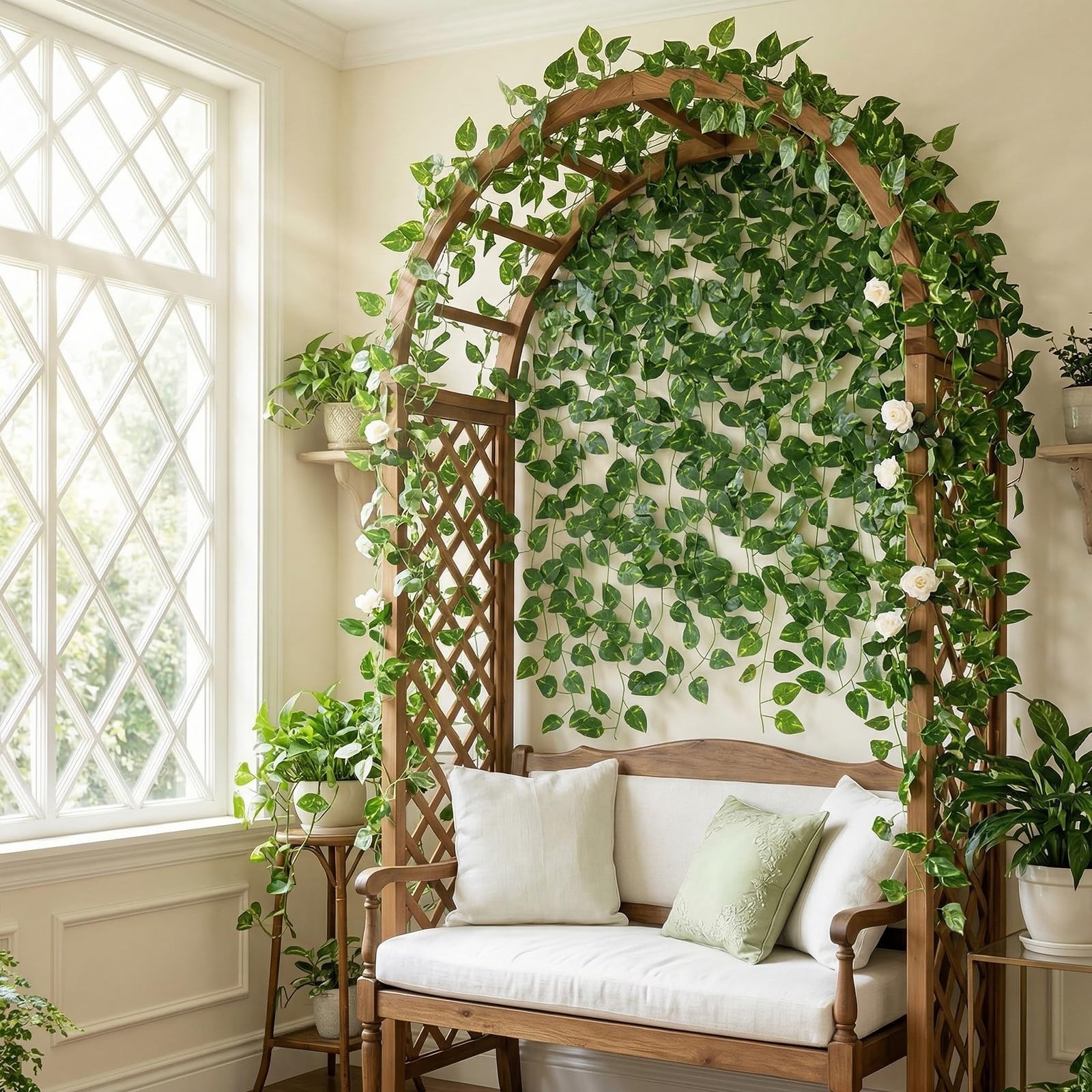 Fake Vines for Room Decor 24 Pack 168ft Artificial Ivy Greenery Garland for B…