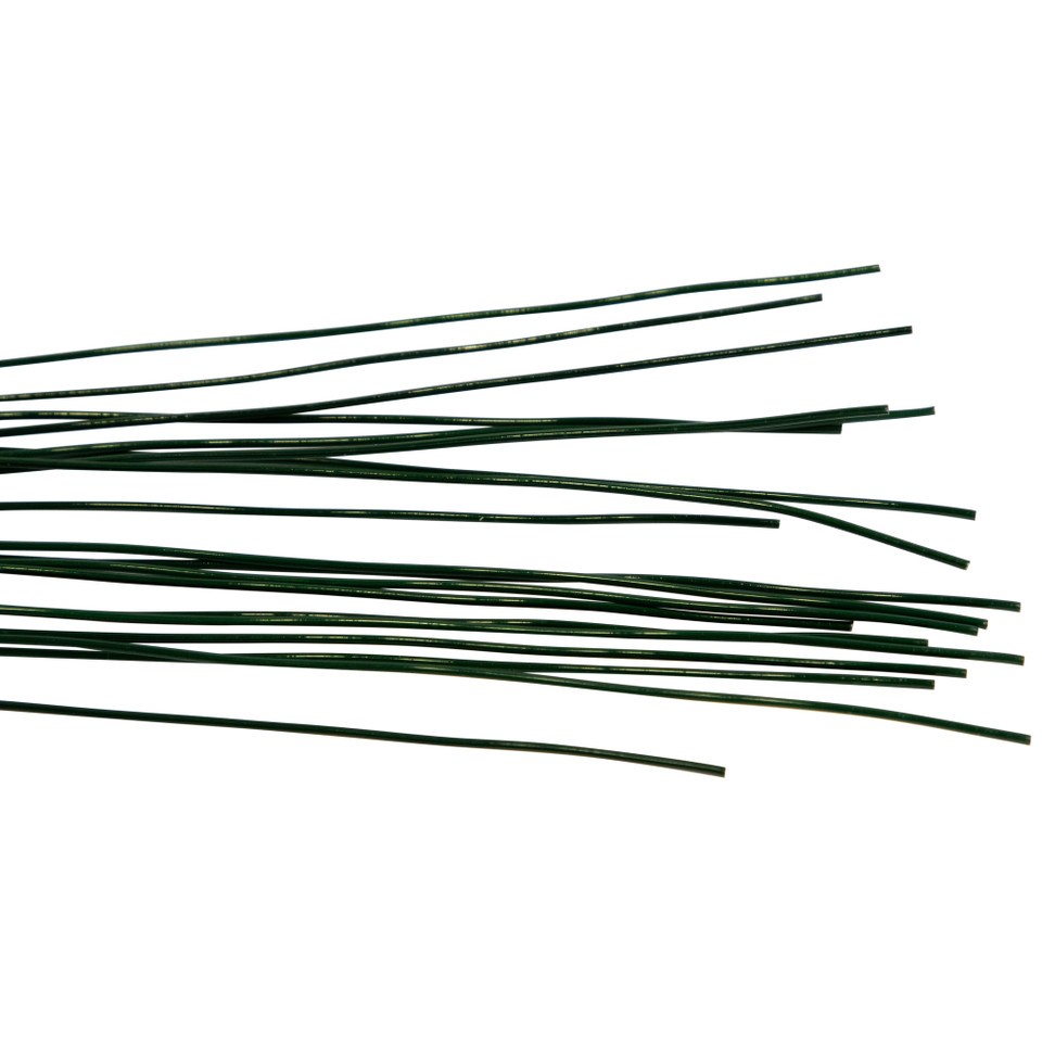 20 GA. Painted Stem Wire Floral Accessory – 18″ – Green