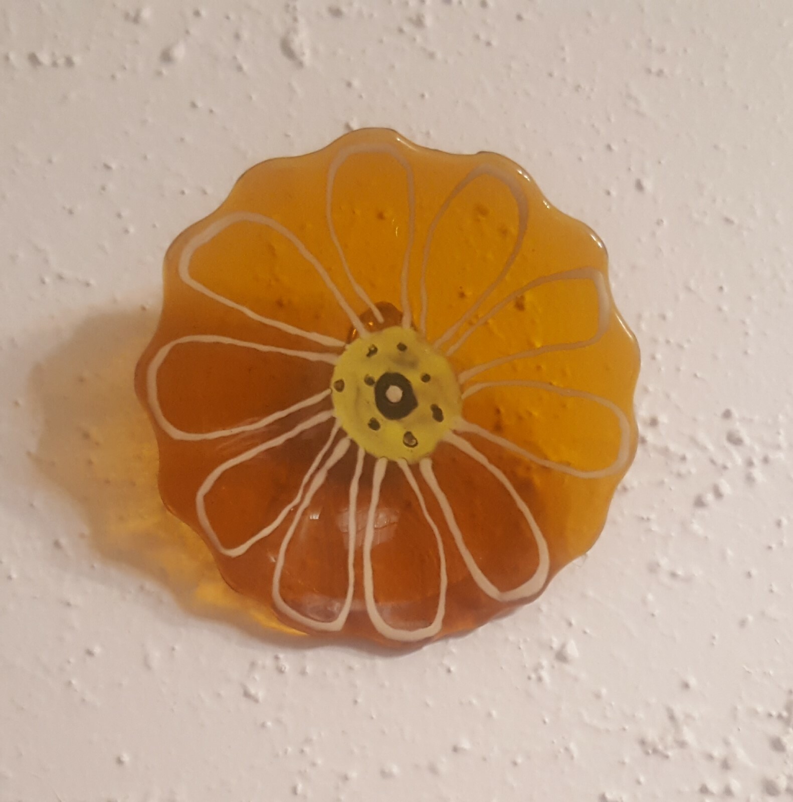 3 3/4″ Forever Flowers with Hangers – Handcrafted with Fused Glass