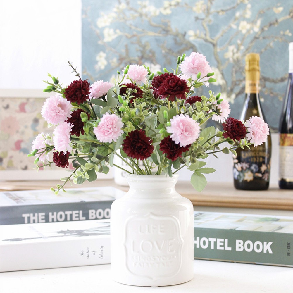 Artificial Pink Lilac Plants for Vase Arrangement Home Living Room Bedroom Decor