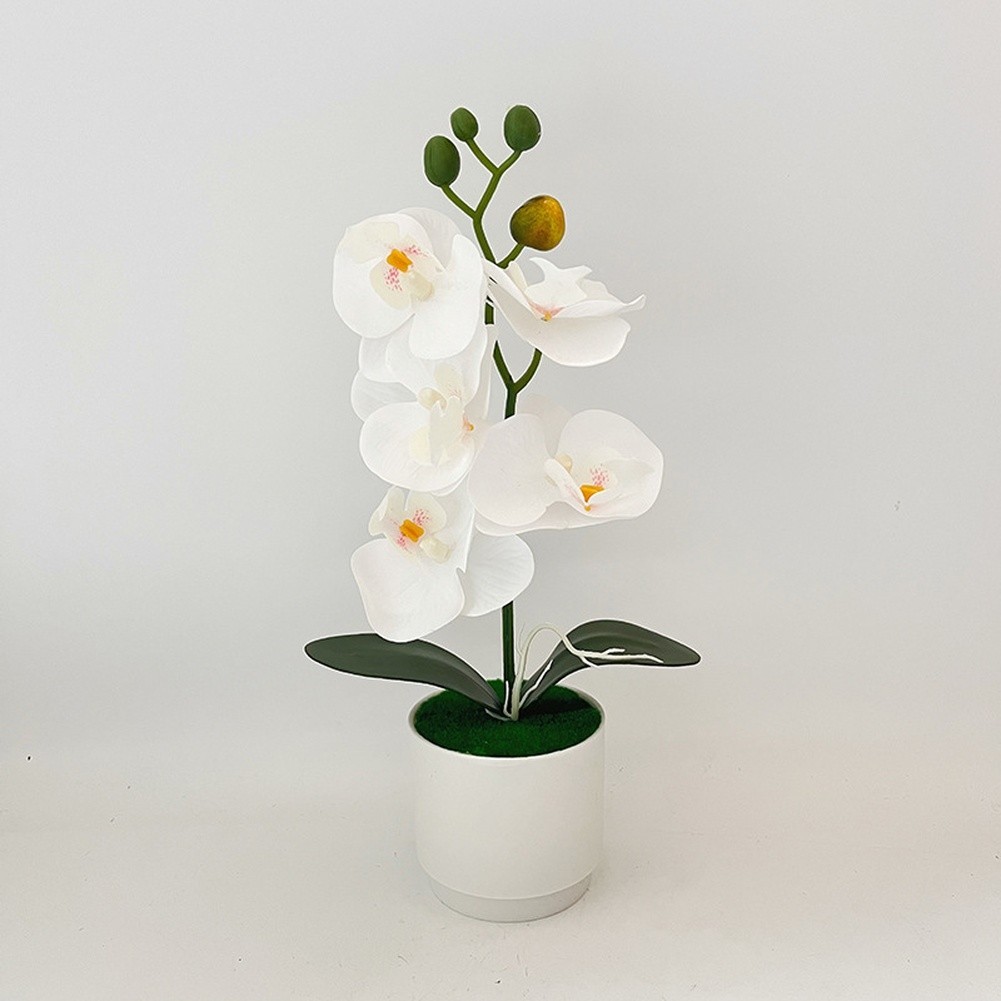 for Nordic Style Phalaenopsis Artificial Flower Potted Plant for Bedroom Decor