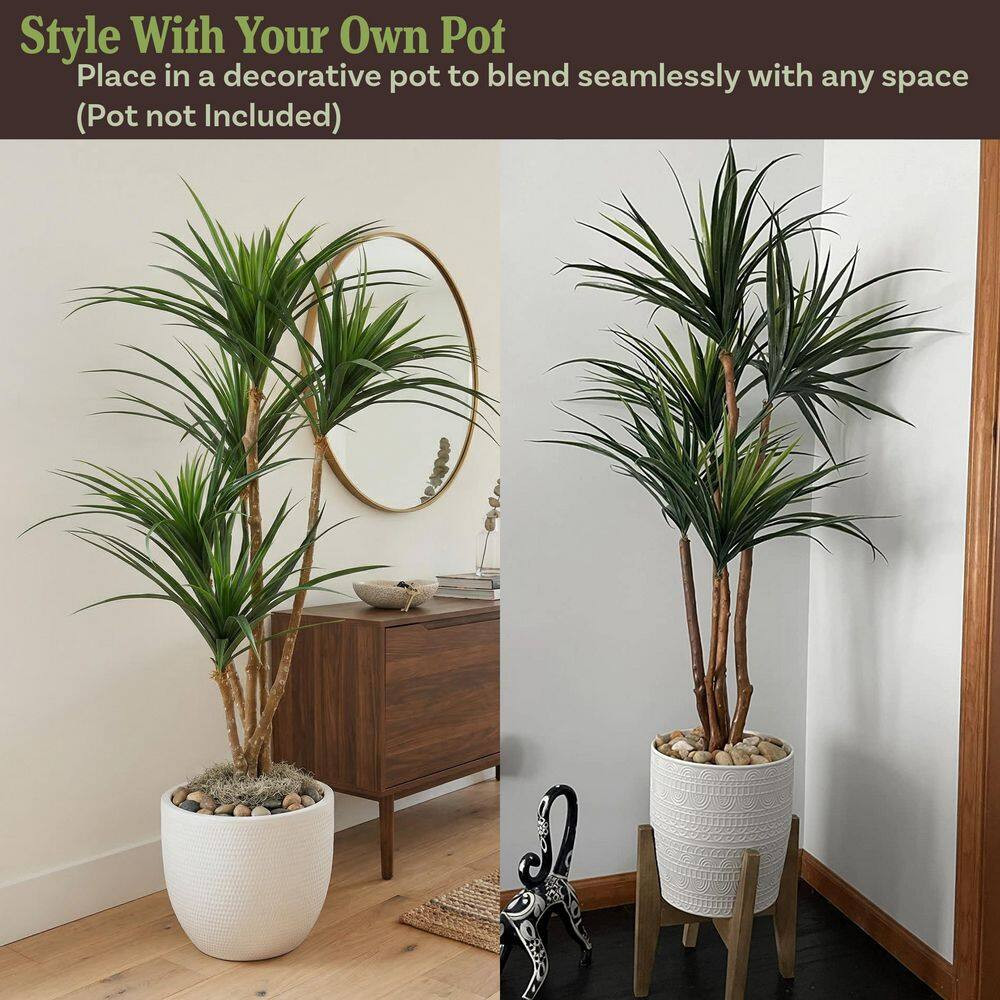 51 In. Green Artificial Yucca Trees (Set of 2)