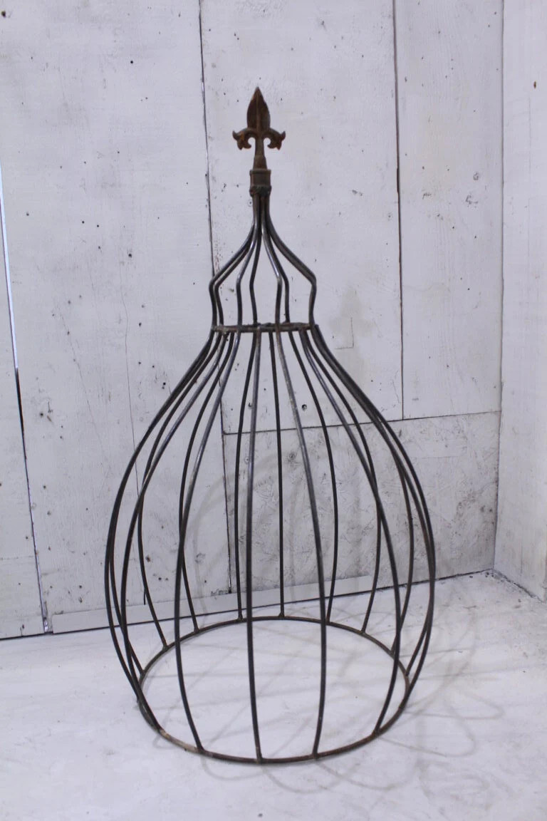 Large 28″” Egyptian Topiary Trellis, Wrought Iron Plant Climber
