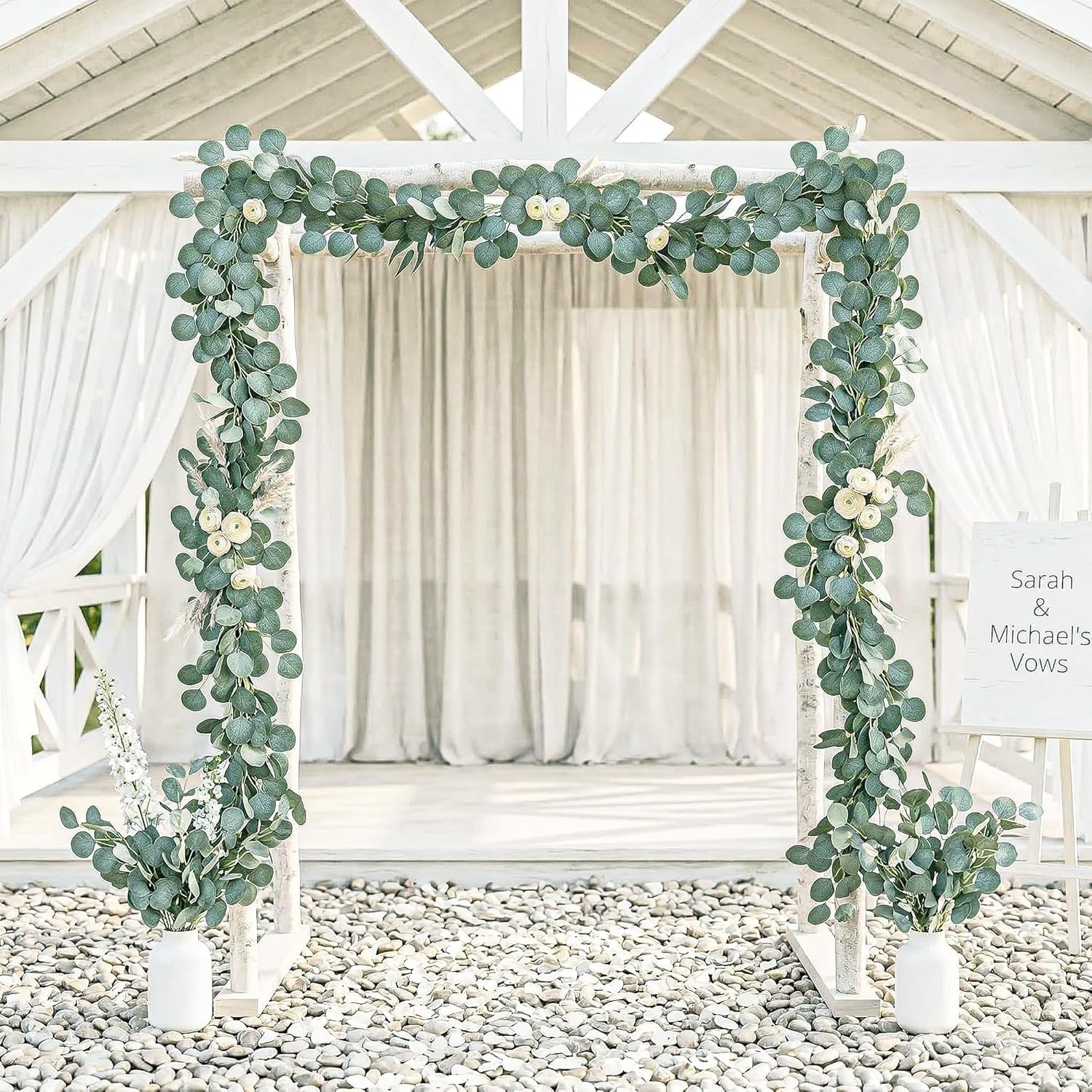 Anyfire 2 Pack 12ft Eucalyptus Garland