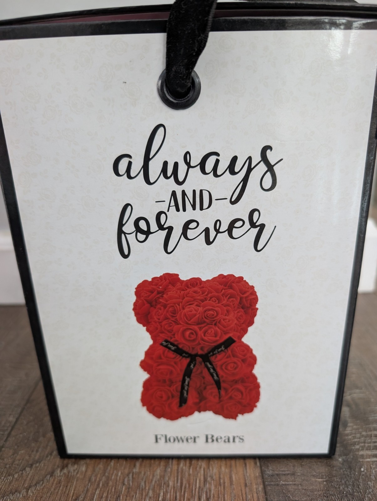 Always And Forever 10” Flower Bears Pink Flower New In Box Valentine’s gift!!