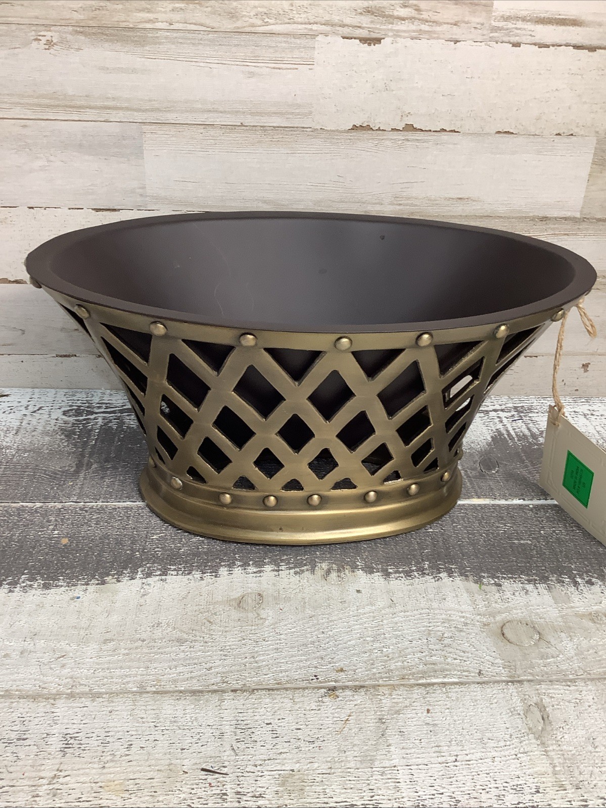 Ballard Design Bunny Williams Lattice Oval Cachepot