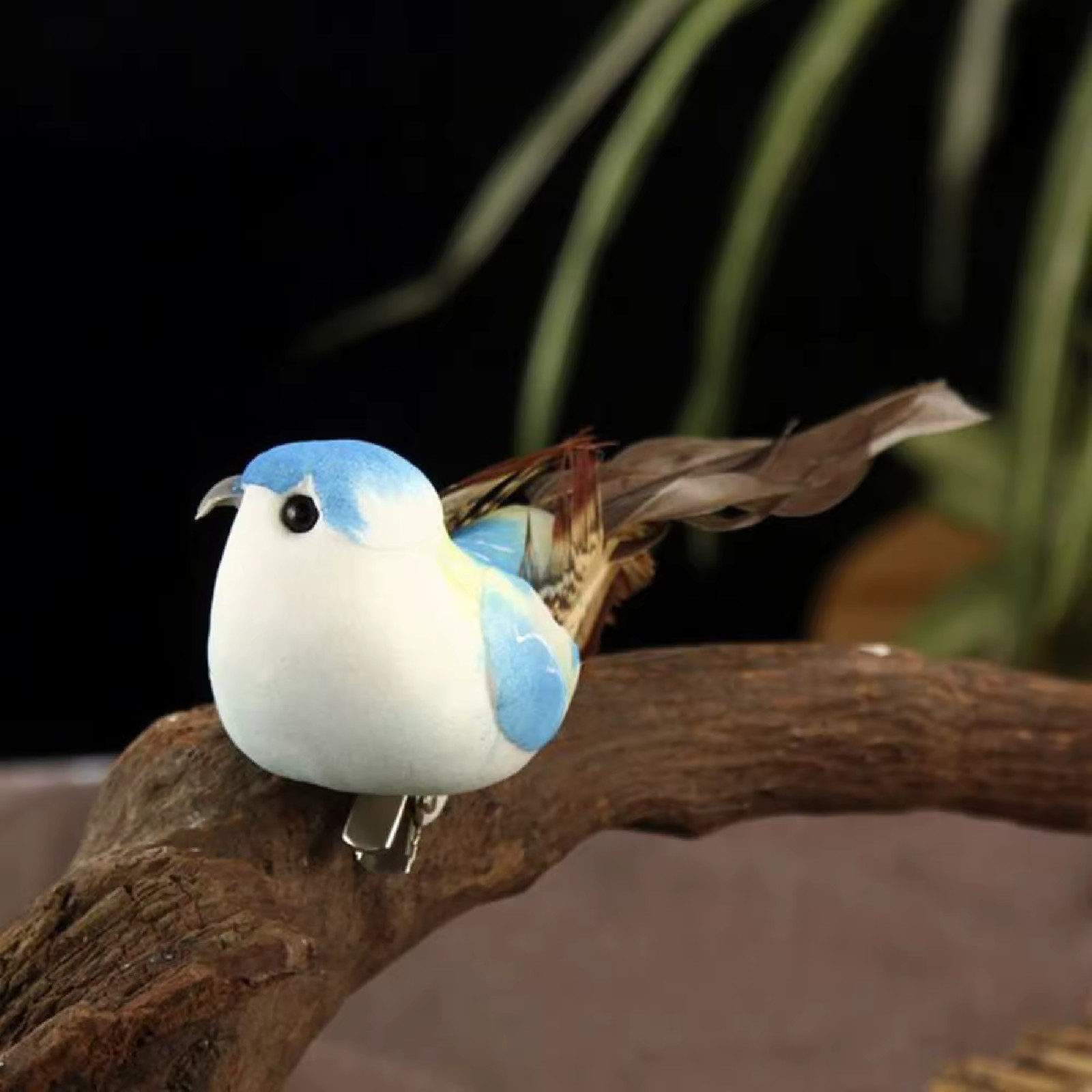 6pcs 10cm6pcs 10 Artificial Sparrow Birds – Foam Ornaments for Home & Diy Crafts