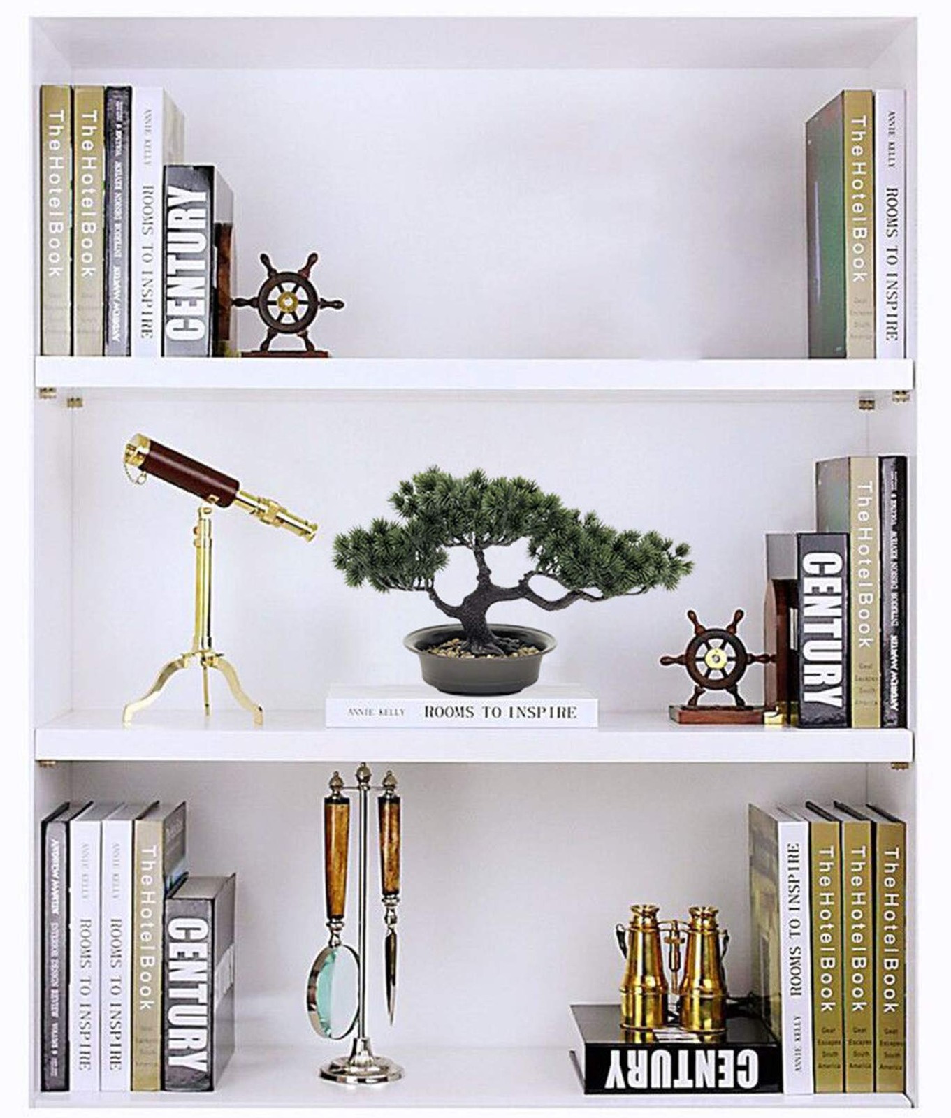 Artificial Bonsai Tree Fake Plant Decoration Potted Tree Small Faux House Pla…