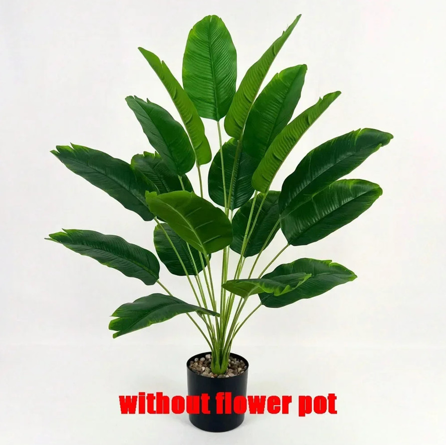 Leaves Artificial Plants Large Tropical Palm Tree Fake Banana Plants Leaves Real