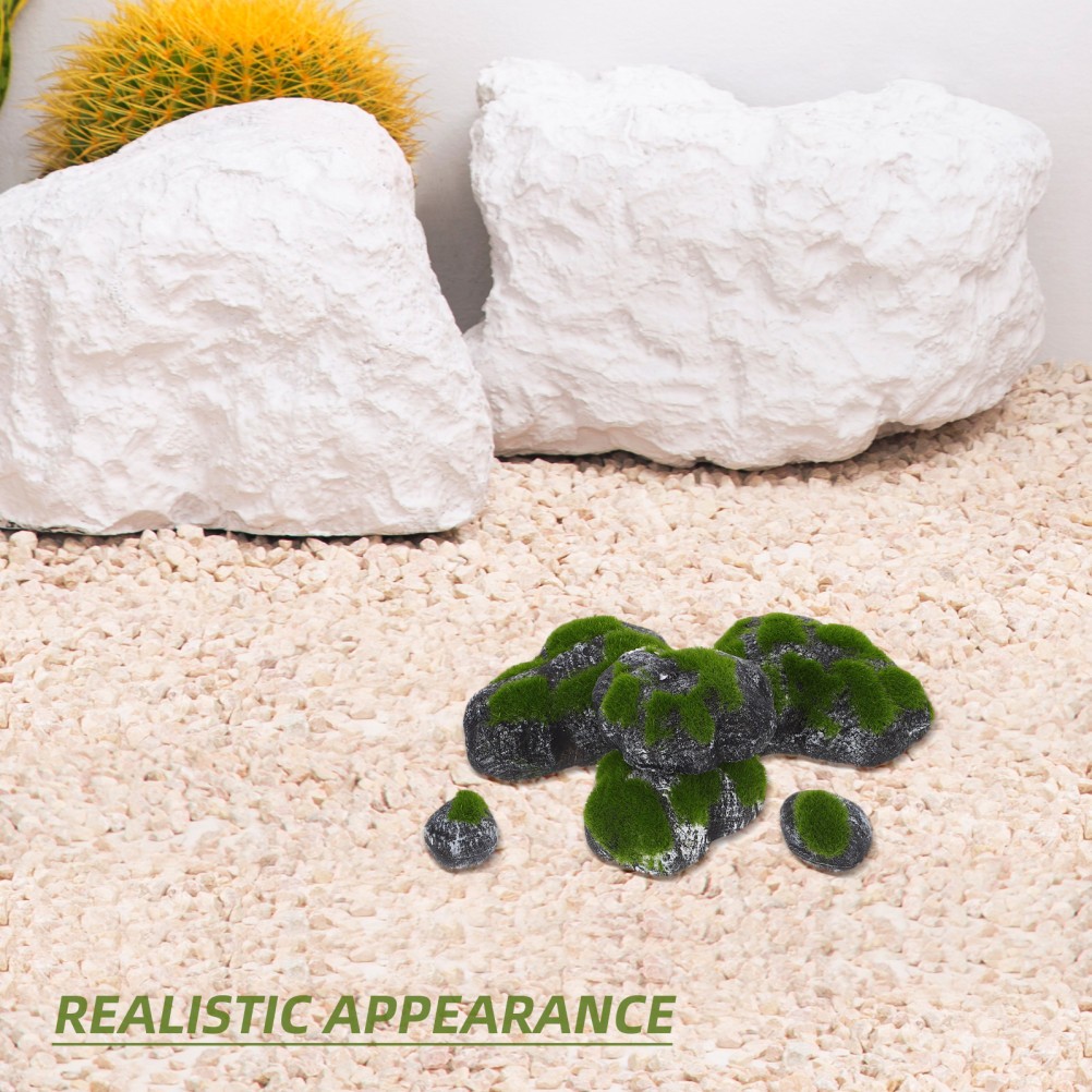Accessories Moss Covered Rocks Artificial Stone Craft